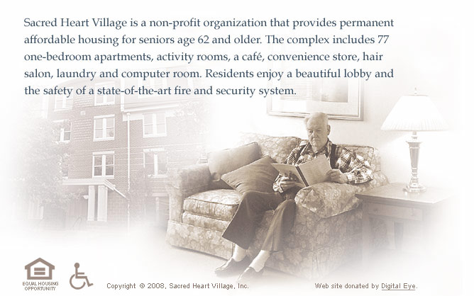 Sacred Heart Village is a non-profit organization located in Wilmington, Delaware that provides affordable housing for seniors age 62 and older.